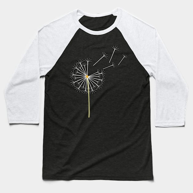 Dandelion Baseball T-Shirt by Mad&Happy